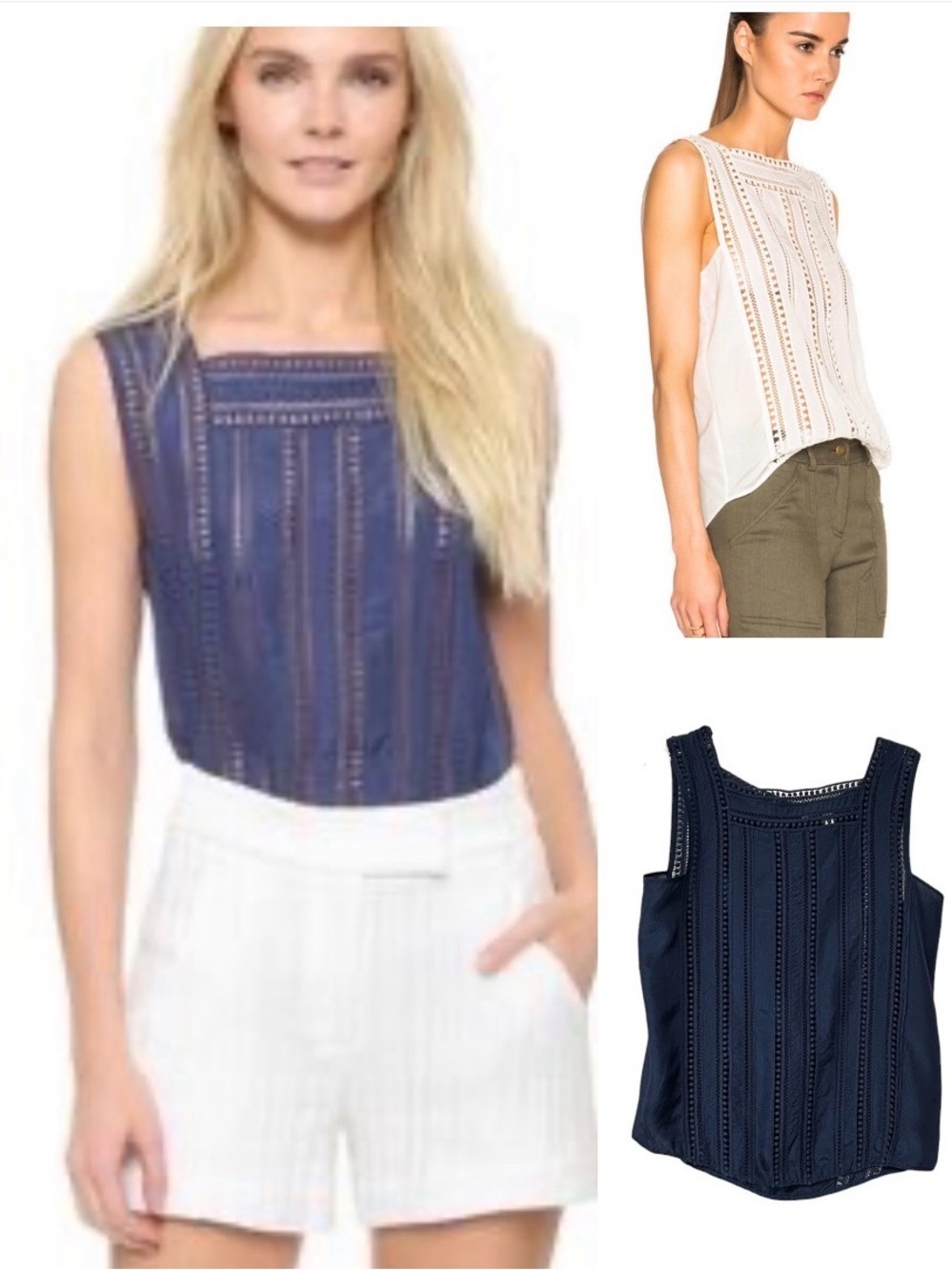 Veronica Beard Surfside silk top